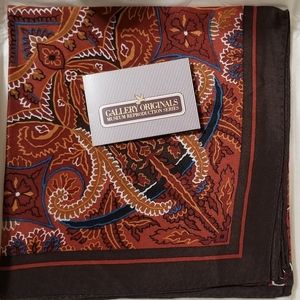 Vintage 1984 Paisley Silk Scarf Avon Reproduction